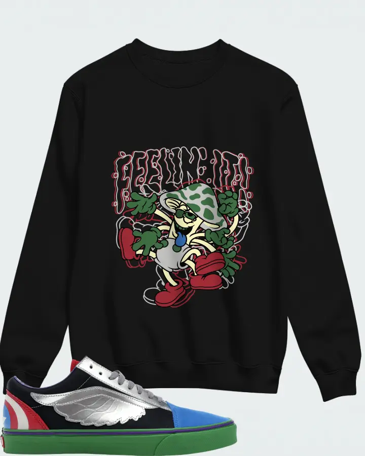Sweatshirt in Black