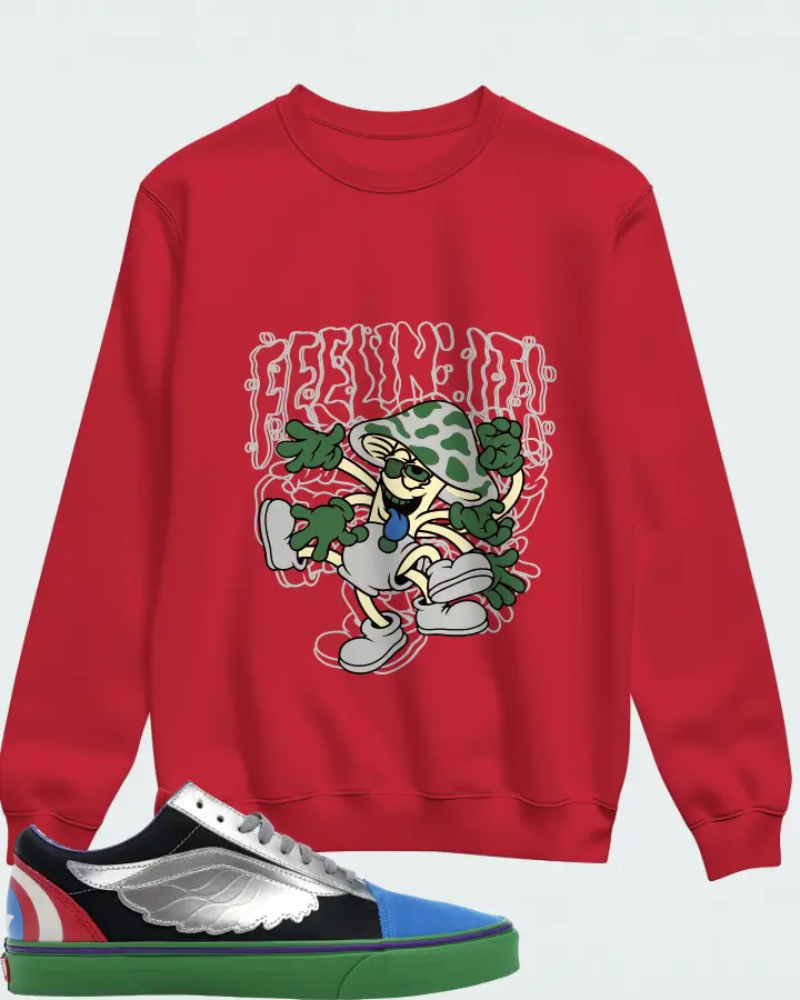 Sweatshirt in Red