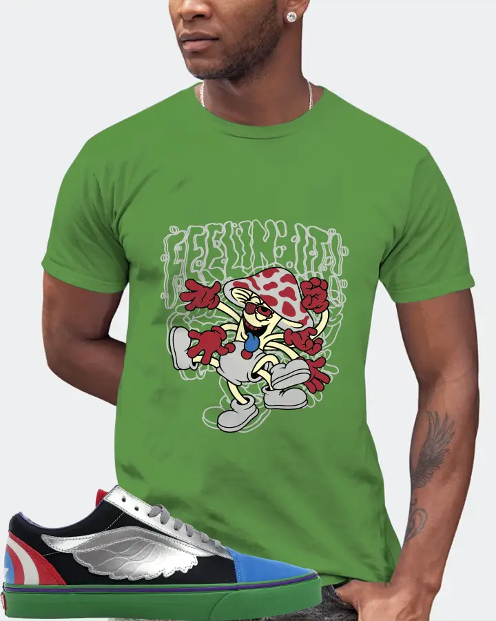 Vans Old Skool Sneaker Matching Leaf T-Shirt (Feeling It) - View 2