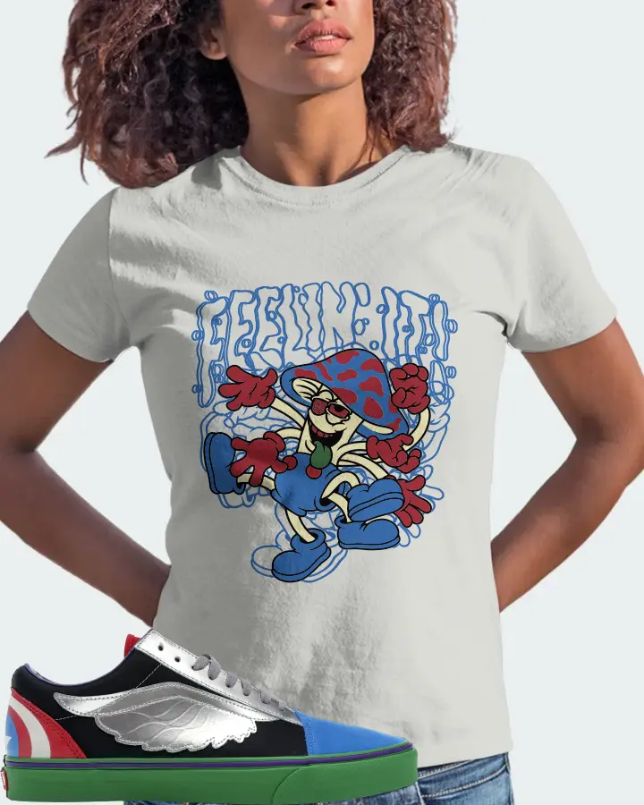 Vans Old Skool Sneaker Matching Silver T-Shirt (Feeling It) - View 3