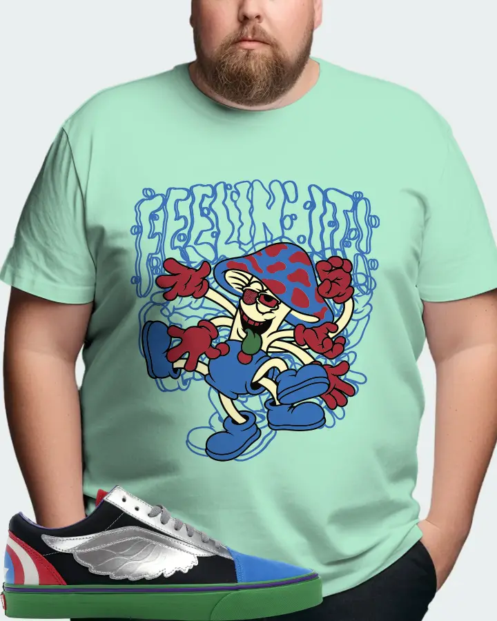 Vans Old Skool Sneaker Matching Mint T-Shirt (Feeling It) - View 8