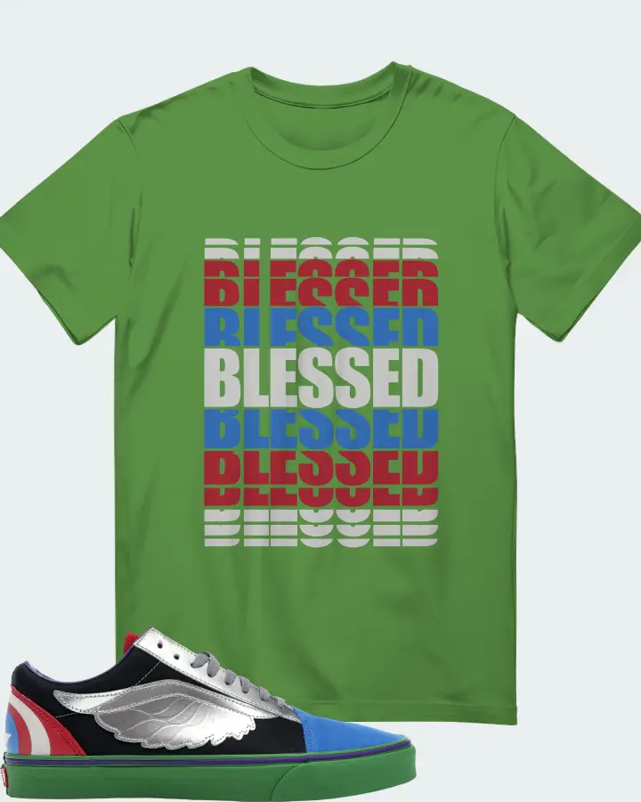 Vans Old Skool Sneaker Matching Leaf T-Shirt - BLESSED Many Times