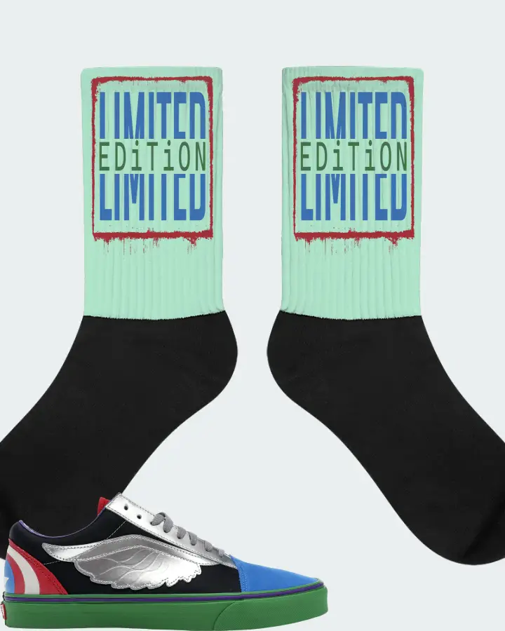 Vans Old Skool Sneaker Matching Mint Socks - LIMITED EDITION