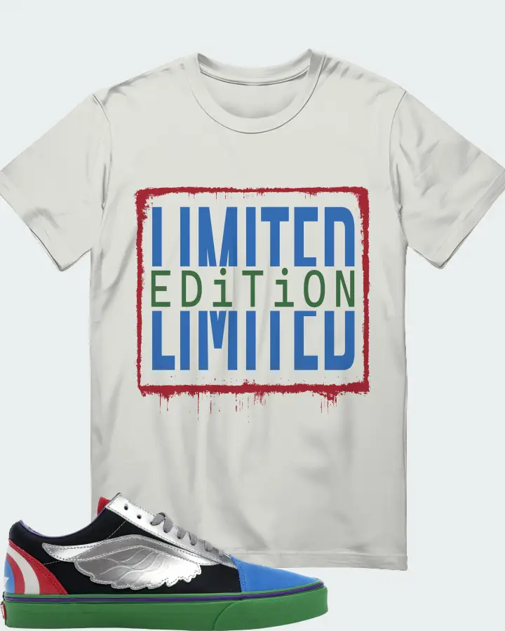 Vans Old Skool Sneaker Matching Silver T-Shirt - LIMITED EDITION