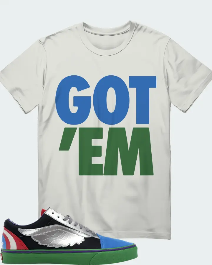Vans Old Skool Sneaker Matching Silver T-Shirt - Got Em