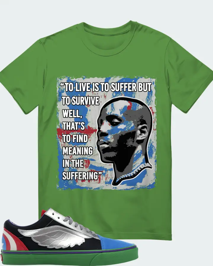 Vans Old Skool Sneaker Matching Leaf T-Shirt - DMX Suffer Quote