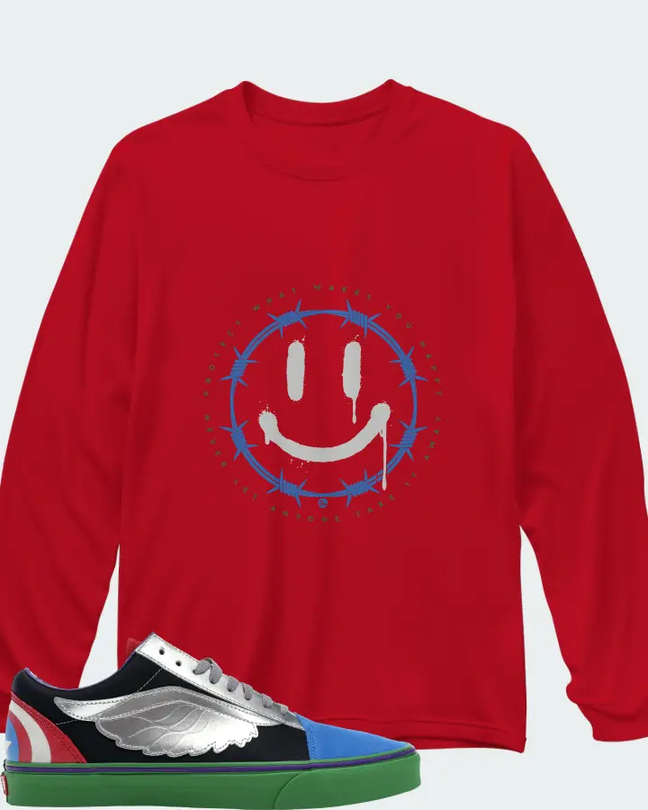 Long Sleeve T-Shirt in Red