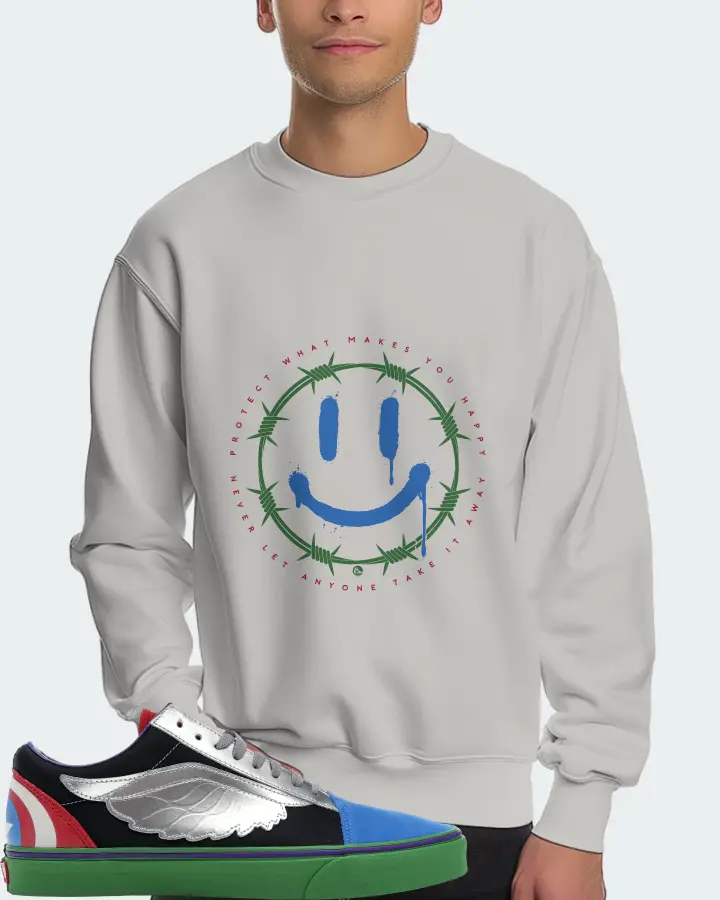 Vans Old Skool Sneaker Matching Grey Sweatshirt (PROTECT) - View 4