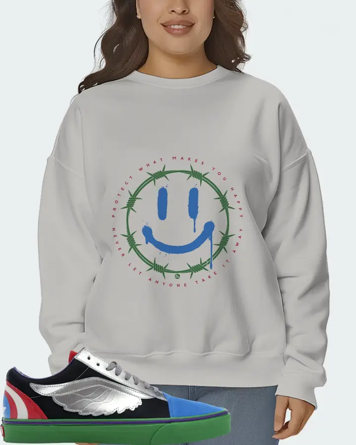 Vans Old Skool Sneaker Matching Grey Sweatshirt (PROTECT) - View 7