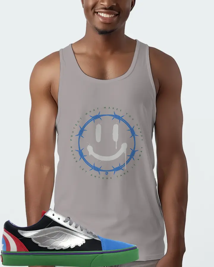 Vans Old Skool Sneaker Matching Grey Tank Top (PROTECT) - View 2