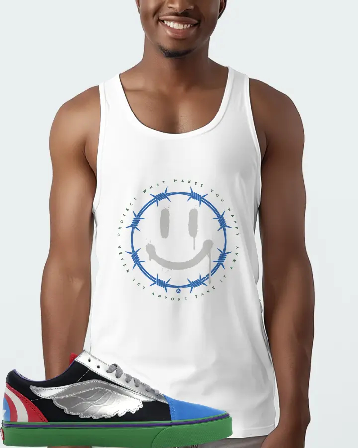 Vans Old Skool Sneaker Matching White Tank Top (PROTECT) - View 2