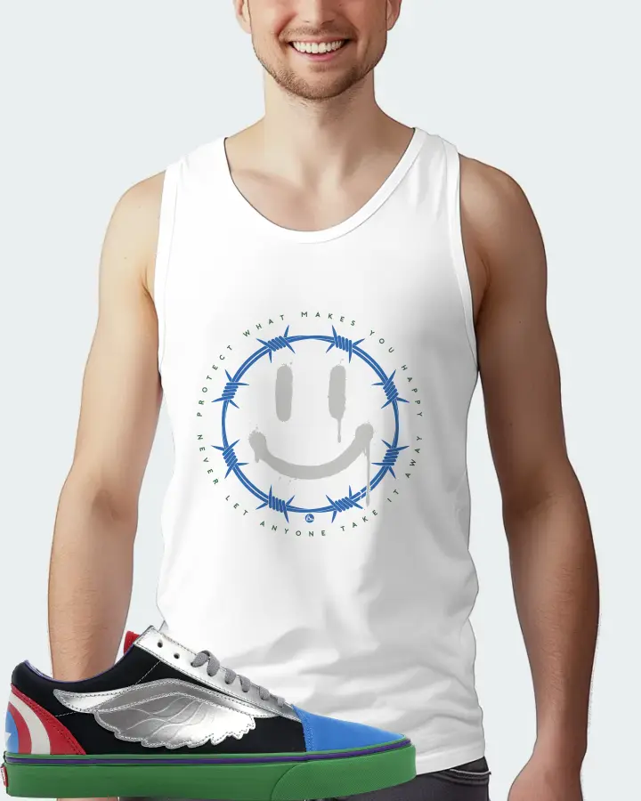 Vans Old Skool Sneaker Matching White Tank Top (PROTECT) - View 4