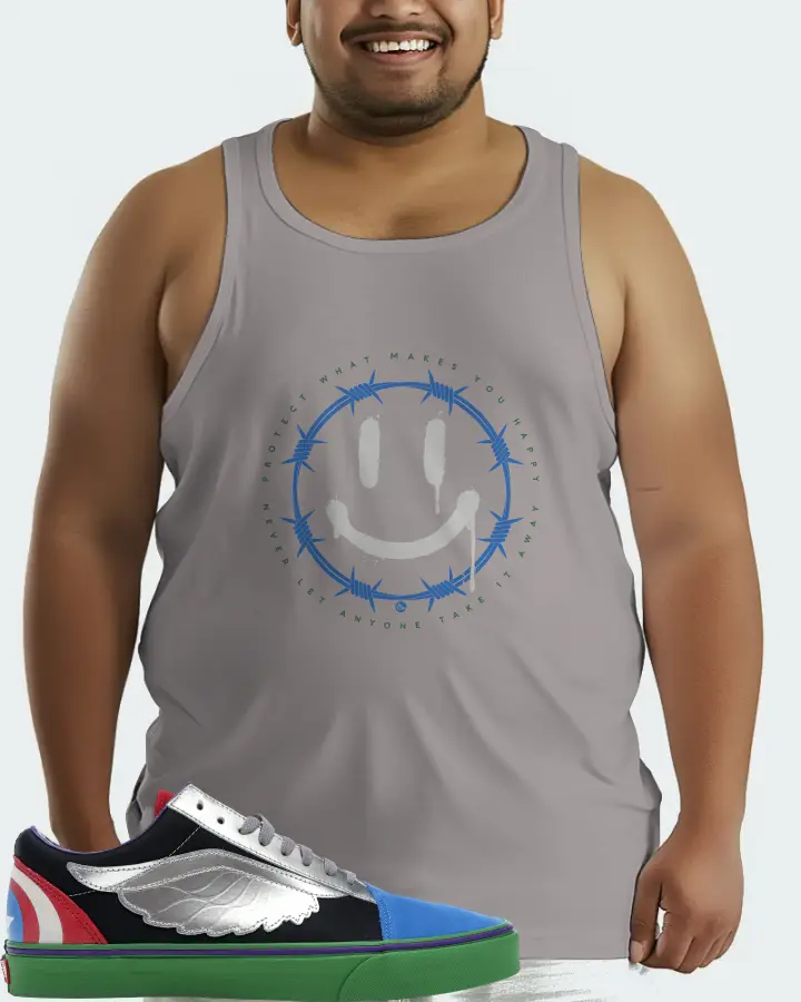 Vans Old Skool Sneaker Matching Grey Tank Top (PROTECT) - View 6