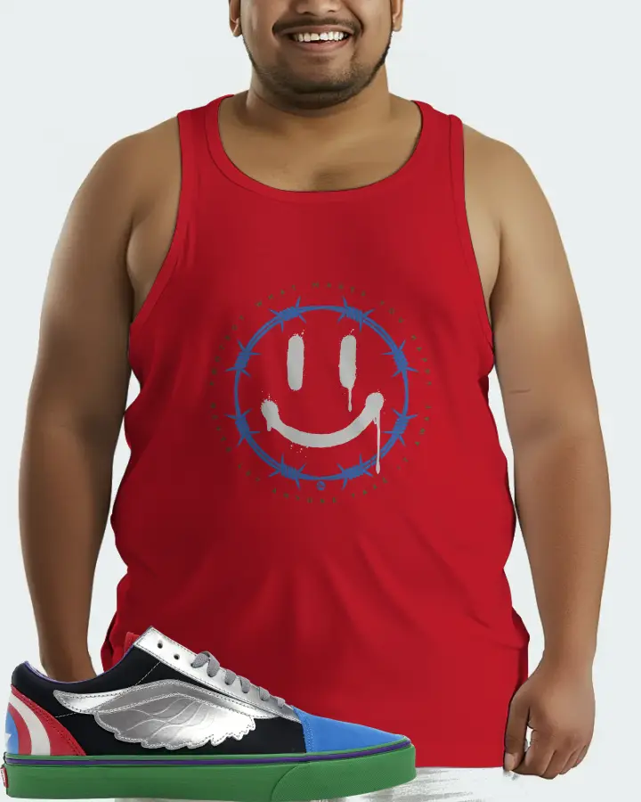 Vans Old Skool Sneaker Matching Red Tank Top (PROTECT) - View 6