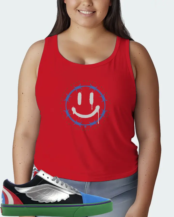 Vans Old Skool Sneaker Matching Red Tank Top (PROTECT) - View 7