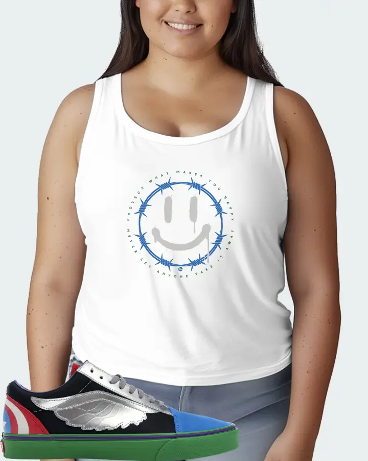 Vans Old Skool Sneaker Matching White Tank Top (PROTECT) - View 7