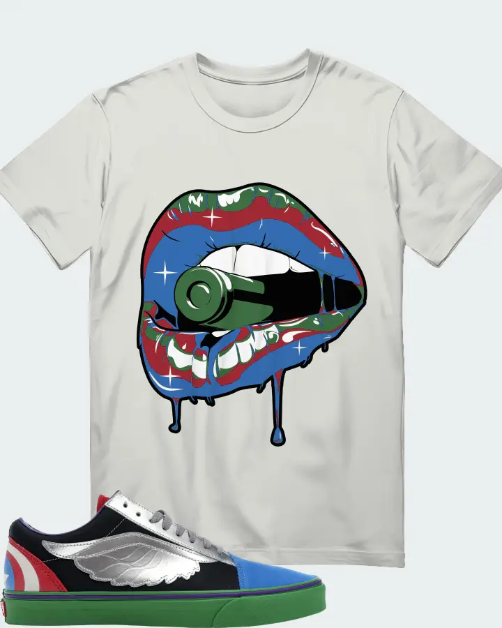 Vans Old Skool Sneaker Matching Silver T-Shirt - Kiss of Death