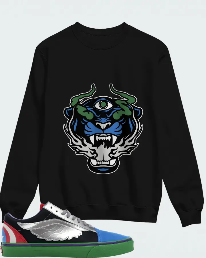 Sweatshirt in Black