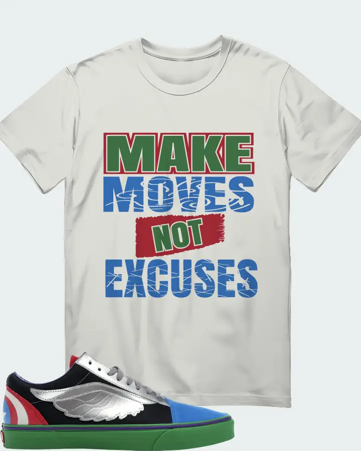 Vans Old Skool Sneaker Matching Silver T-Shirt - Make Moves Not Excuses