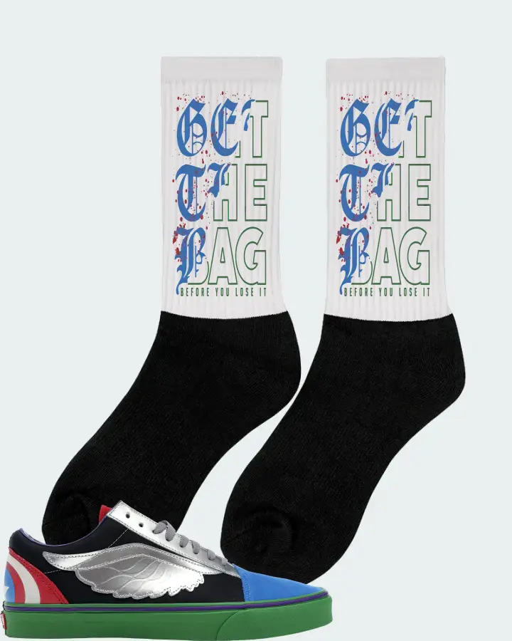 Vans Old Skool Sneaker Matching White Socks (GET THE BAG) - View 3