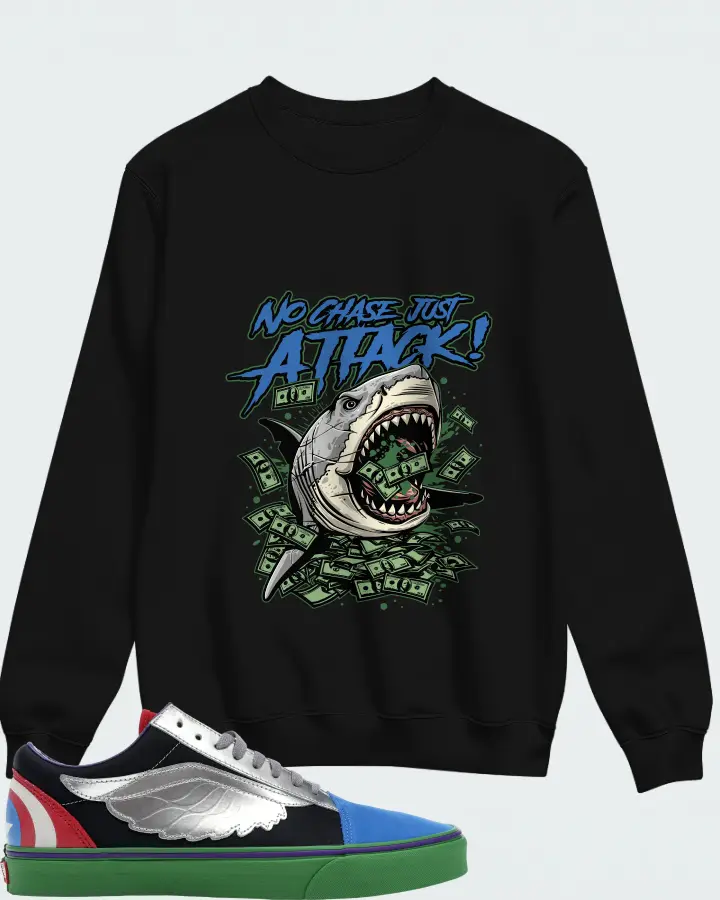 Sweatshirt in Black