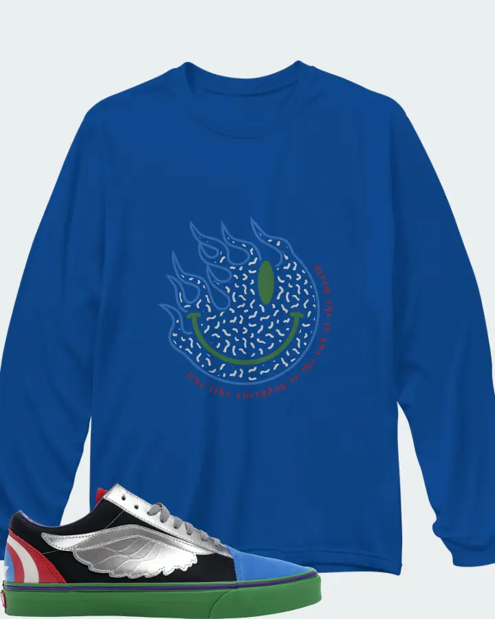 Long Sleeve T-Shirt in Royal Blue