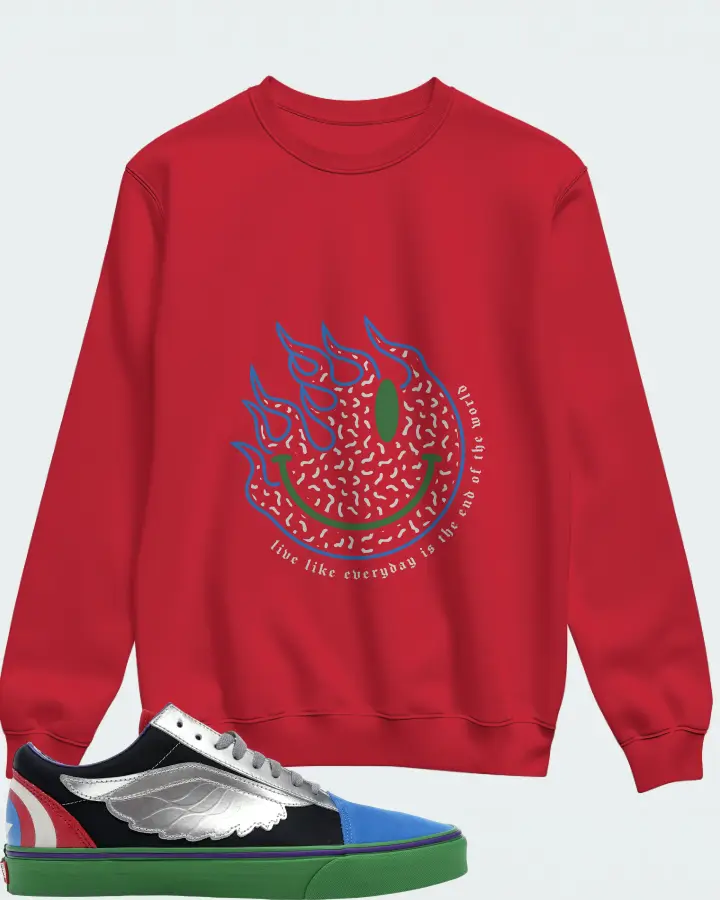 Sweatshirt in Red
