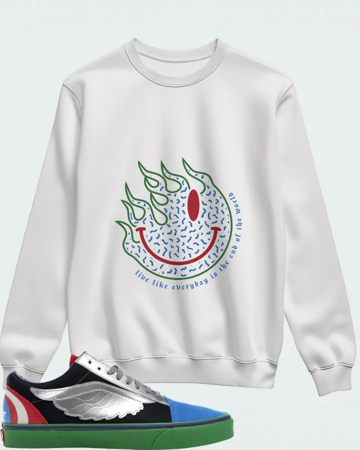 Sweatshirt in White