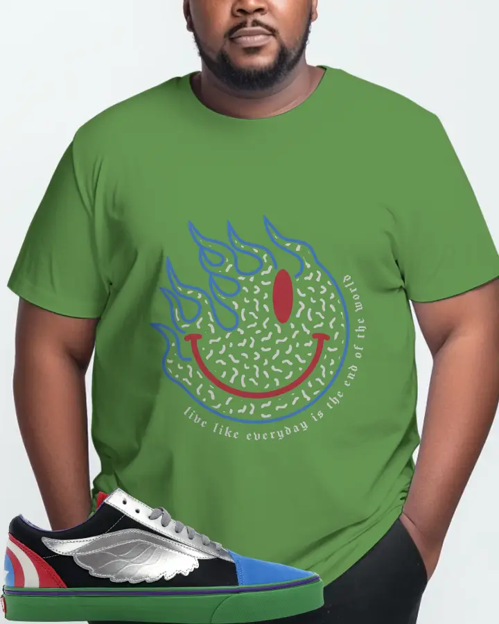 Vans Old Skool Sneaker Matching Leaf T-Shirt (Keep Smiling) - View 10