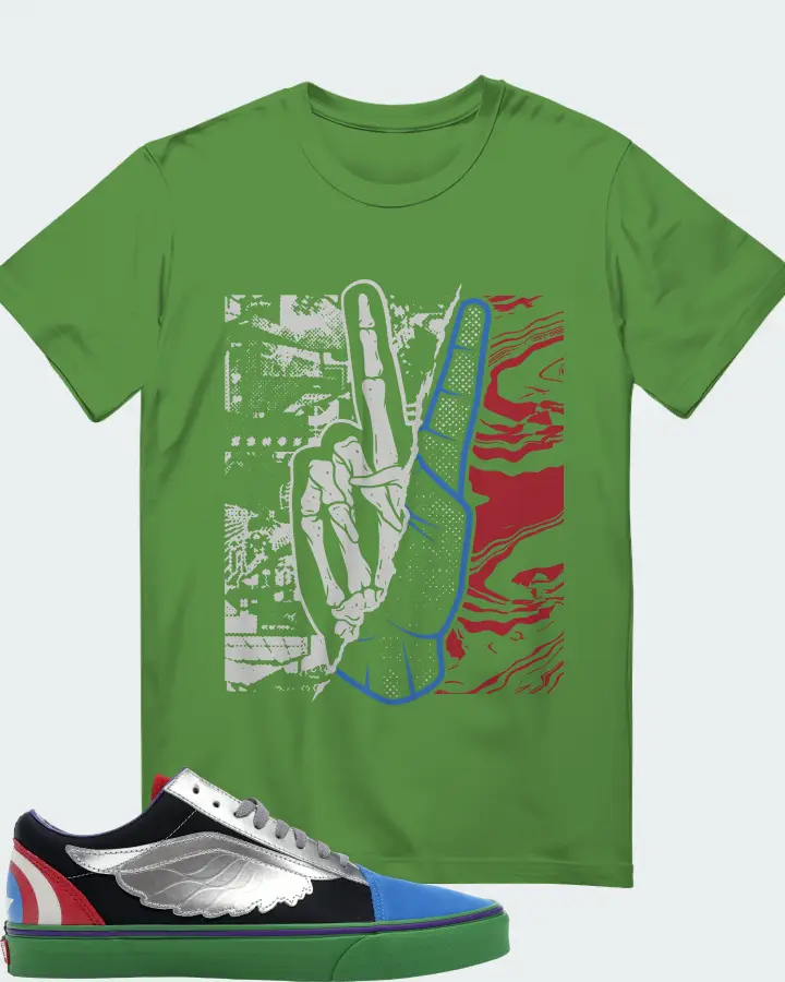 Vans Old Skool Sneaker Matching Leaf T-Shirt - Peace of mind