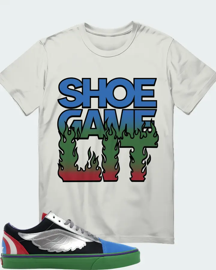 Vans Old Skool Sneaker Matching Silver T-Shirt - Shoe Game Lit Refreshed