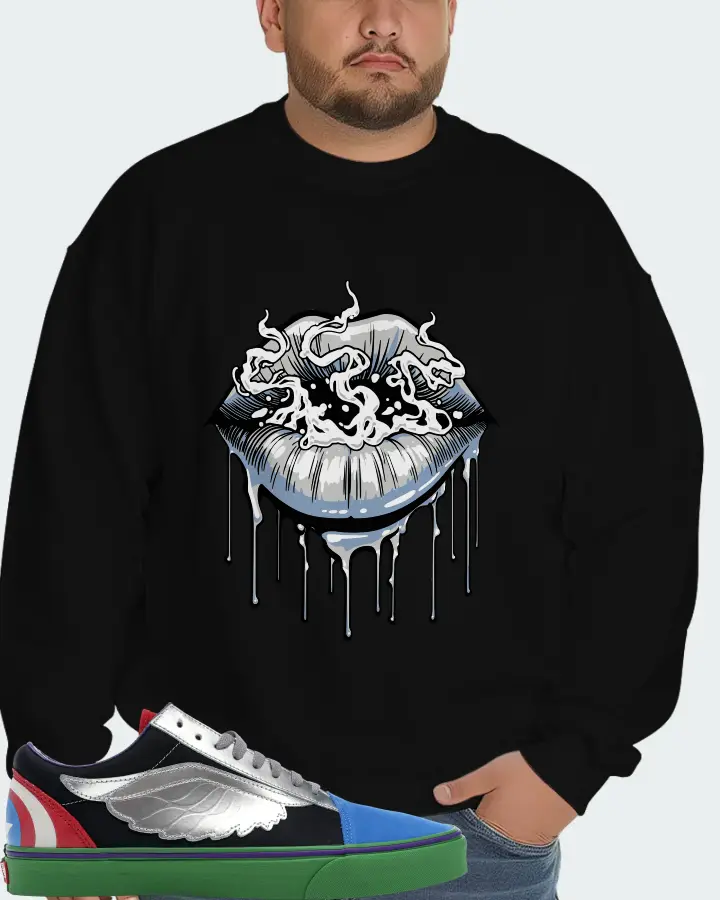 Vans Old Skool Sneaker Matching Black Sweatshirt (Puff Puff) - View 6