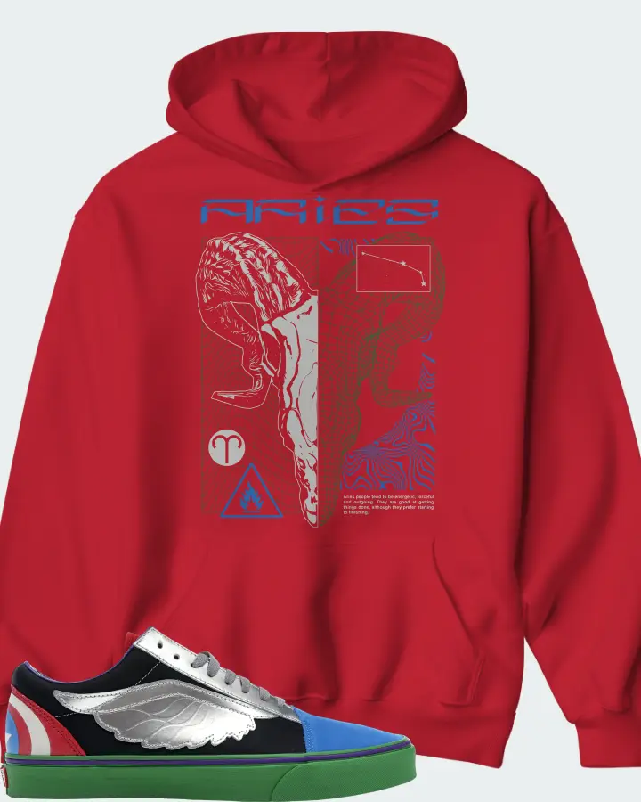 Hoodie in Red