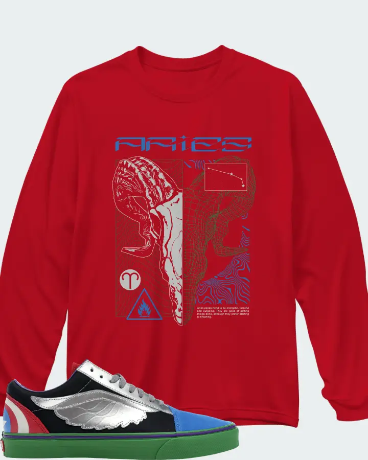 Long Sleeve T-Shirt in Red