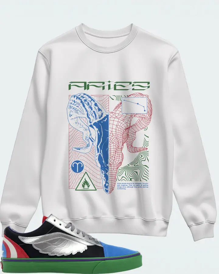 Sweatshirt in White