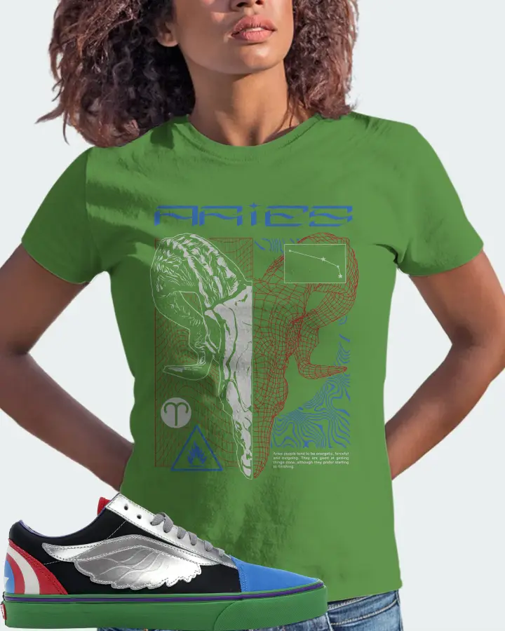 Vans Old Skool Sneaker Matching Leaf T-Shirt (ARIES) - View 3