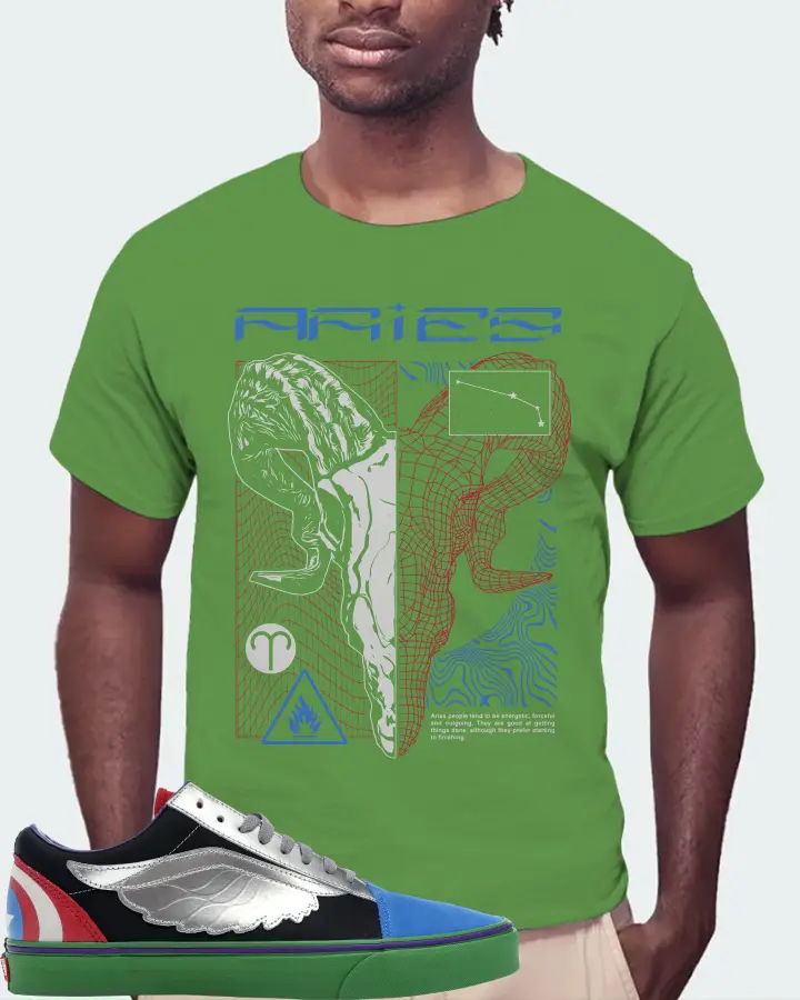 Vans Old Skool Sneaker Matching Leaf T-Shirt (ARIES) - View 4