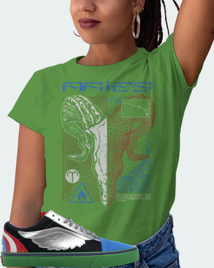 Vans Old Skool Sneaker Matching Leaf T-Shirt (ARIES) - View 5