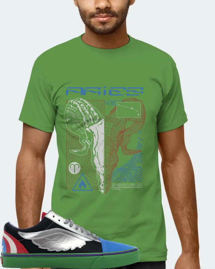 Vans Old Skool Sneaker Matching Leaf T-Shirt (ARIES) - View 6