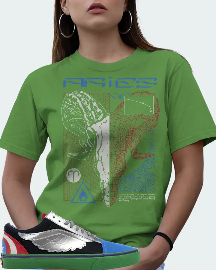 Vans Old Skool Sneaker Matching Leaf T-Shirt (ARIES) - View 7