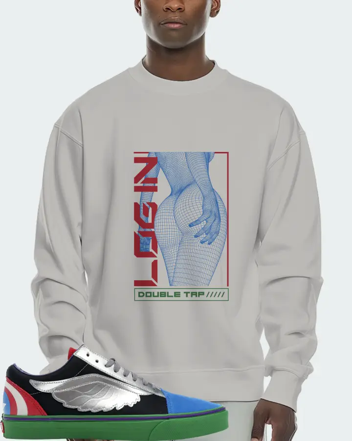 Vans Old Skool Sneaker Matching Grey Sweatshirt (LOGIN) - View 2