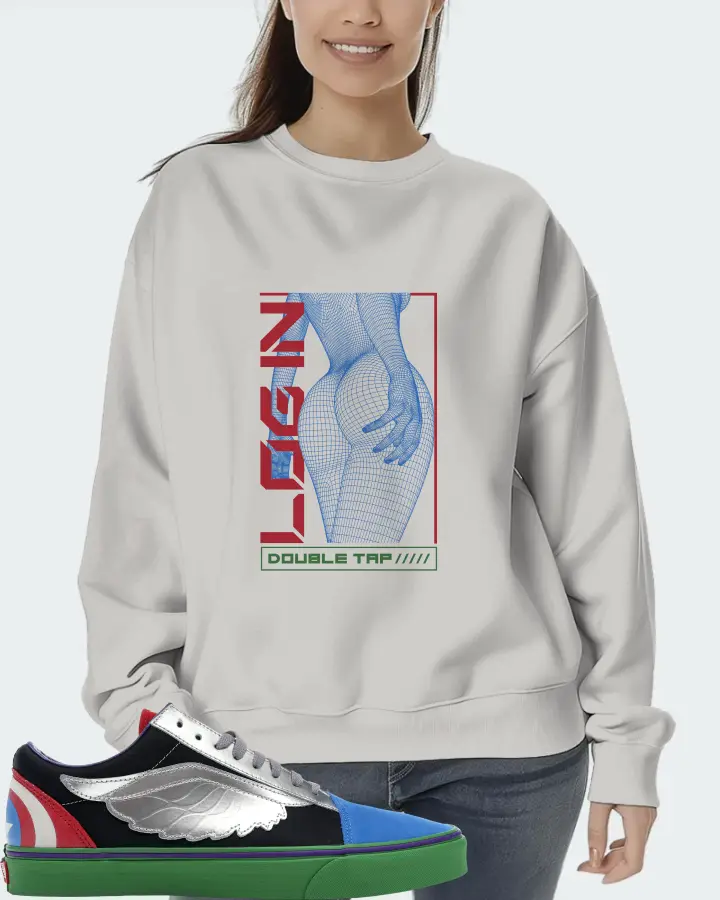 Vans Old Skool Sneaker Matching Grey Sweatshirt (LOGIN) - View 5