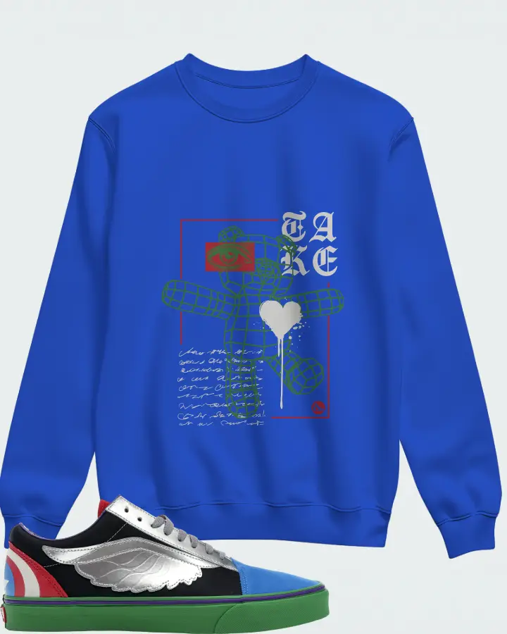 Sweatshirt in Royal Blue