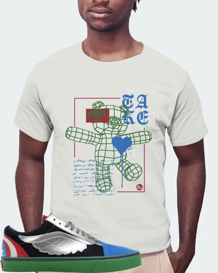 Vans Old Skool Sneaker Matching Silver T-Shirt (TAKE) - View 4