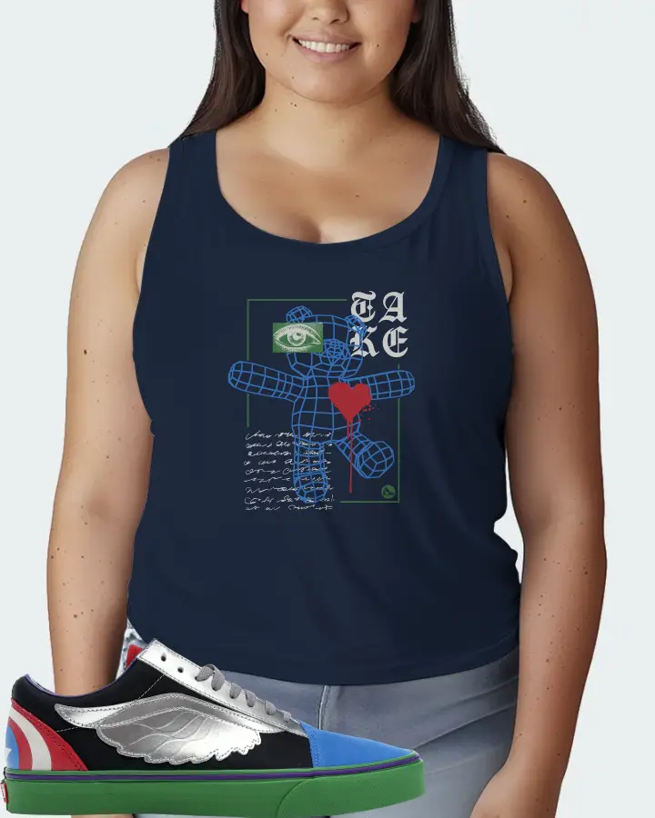 Vans Old Skool Sneaker Matching Navy Tank Top (TAKE) - View 7