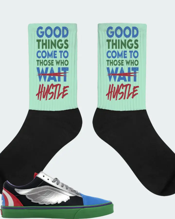Vans Old Skool Sneaker Matching Mint Socks - Good Things Come