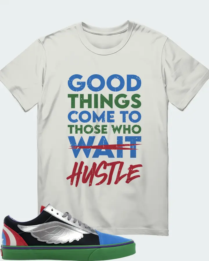 Vans Old Skool Sneaker Matching Silver T-Shirt - Good Things Come