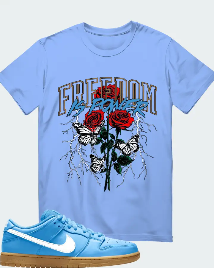 Nike SB Dunk Low Pro University Blue Matching T-Shirt