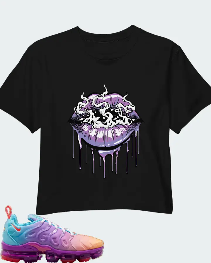 Nike Air VaporMax Plus Fuchsia Dream Matching Crop Top