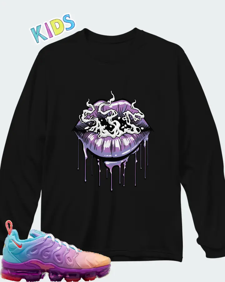 Nike Air VaporMax Plus Fuchsia Dream Matching Kid's Long Sleeve T-Shirt
